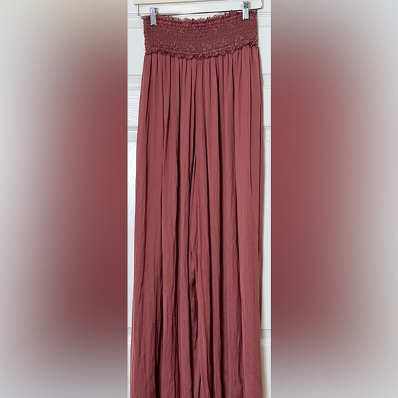 Intimately Free People Pink Ultra High Waisted Wide Leg Dressy Pants Size Medium - Picture 3 of 9